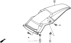 CR250R Задний бампер