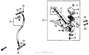 CB450S Fr. brake master cyl. ii