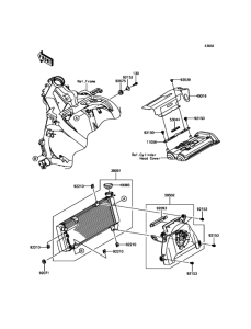 KLE650 Радиатор