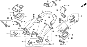 GL1500I Воздуховод