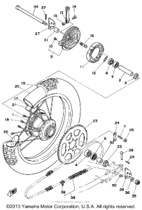 DT125G Переднее колесо