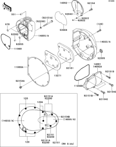 EJ800 Крышки двигателя правые