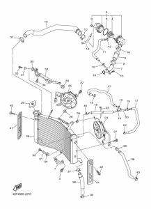 FZ8-S Радиатор и шланг