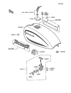 Z305 Топливный бак