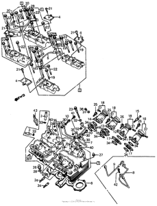 CB700SC Головка цилиндров