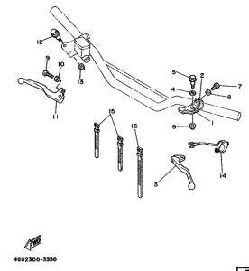 TY250Z Handle switch. lever