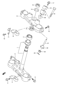 RMX250 Траверса нижняя