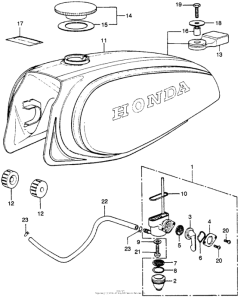 XL250 Топливный бак
