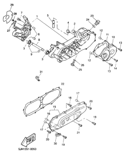 EW50 Картер двигателя