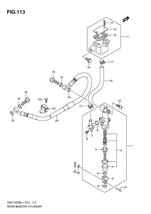GSF1250S Задний тормозной цилиндр