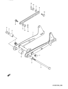 A100 Маятник задний