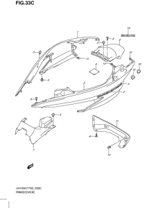 UH125 Обтекатель задний