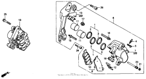 ST1100 Передний суппорт