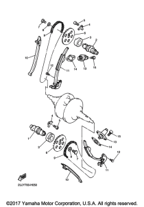 XV250 Цепь механизма газораспределения