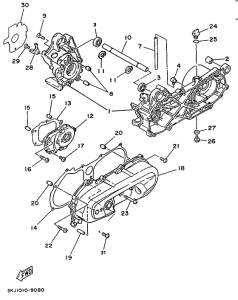 YE50 Картер двигателя