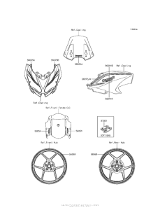 KLE650 Decals (Black)(Fhf)