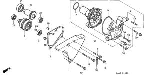 VT1100C2 Водяная помпа