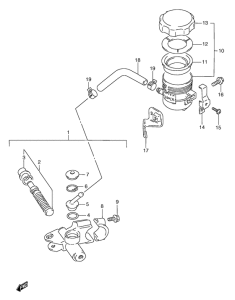 RGV250 Передний тормозной цилиндр
