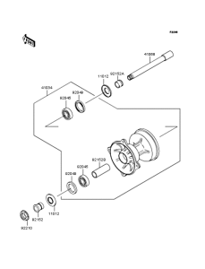 KX125 Переднее колесо