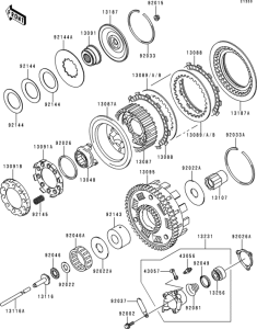 VN1500 Сцепление