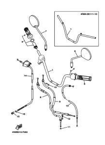 T90D ｽﾃｱﾘﾝｸﾞﾊﾝﾄﾞﾙ & ｹｰﾌﾞﾙ
