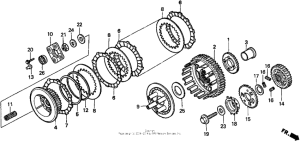 VT750C Сцепление