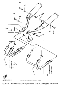 XJ600SD Выхлопная система