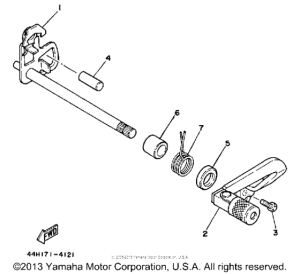 TY350N Вал переключения