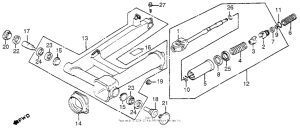 VF1100C Swingarm + drive shaft