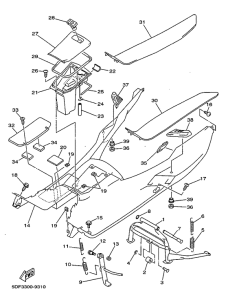 YP250D Stand. footrest