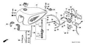 VT1100C Fuel tank / fuel pump
