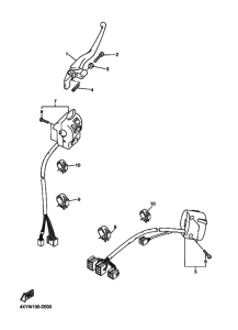 XVZ13TFS Interruptor  manillar&palanc