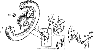 XL125 Переднее колесо
