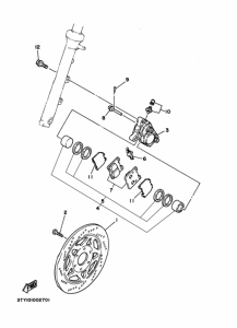 TZR125 ﾌﾛﾝﾄﾌﾞﾚｰｷｷﾔﾘﾊﾟ