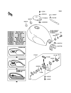 BJ250 Топливный бак