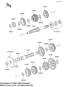 KX125 Трансмиссия