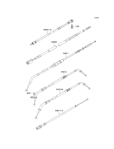 VN800 Тросы управления
