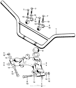 SL100 Handlebar + fork top bridge