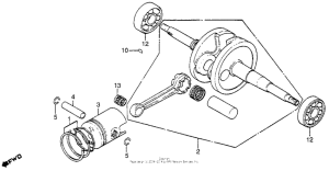 NX50 Коленчатый вал и поршни