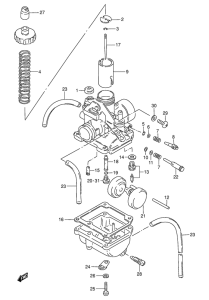 TS50 Carburetor assy