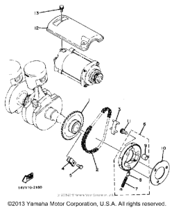 XS400SJ Муфта стартера
