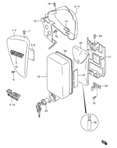 LS650 Обтекатель задний