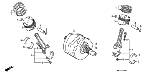 XL700V (ABS) Crankshaft / piston