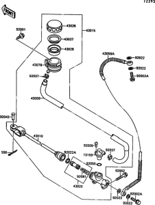 VN1500 Задний торм цилиндр