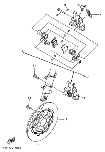 TZ125 Front brake. caliper