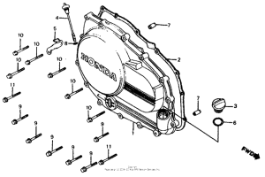VF700C Крышка картера правая