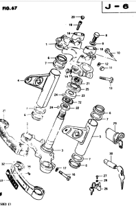 GSX250 Траверса нижняя