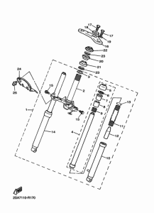 PW50 Передняя вилка
