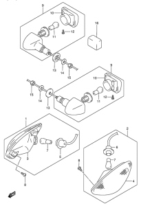 GSX600 Поворотники