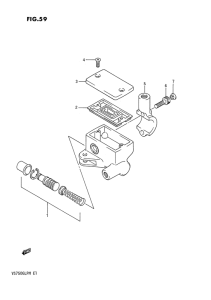 VS750 Передний тормозной цилиндр